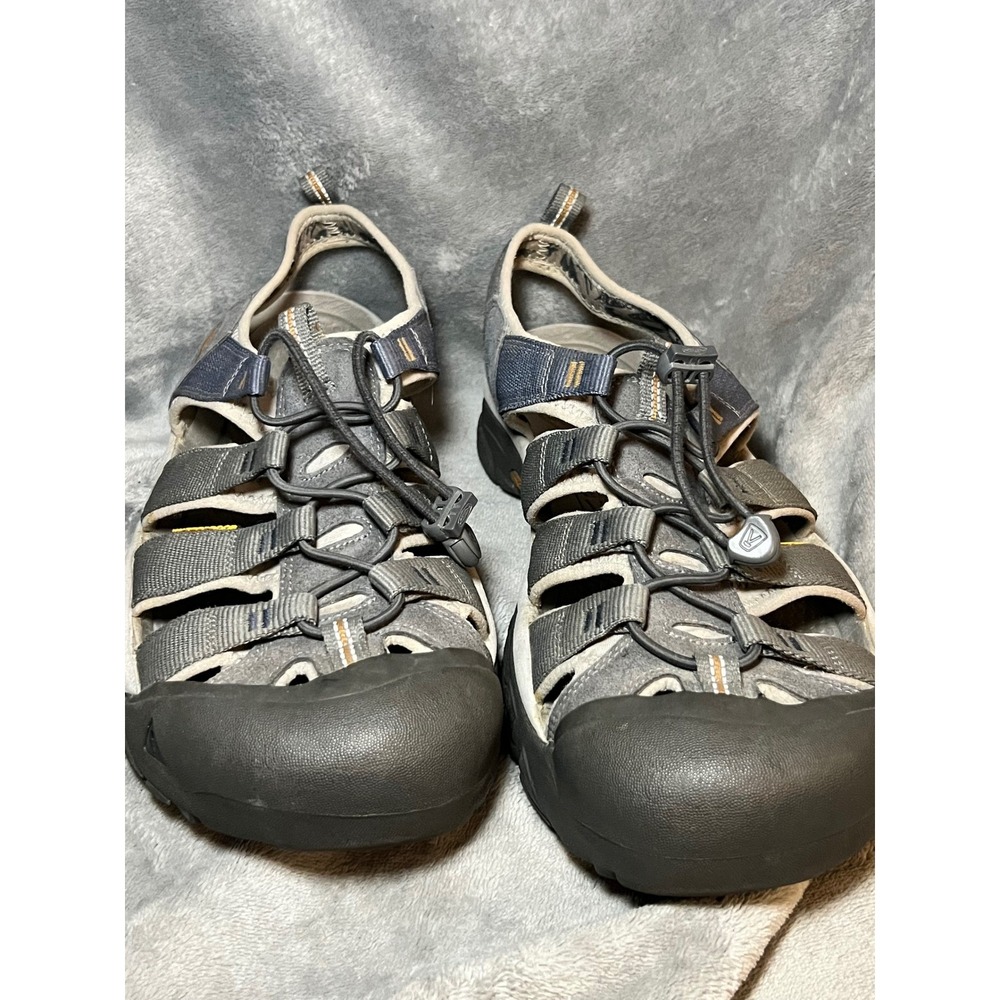 KEEN Newport H2 Gray Hiking Water Sandals Fisherman Shoes Mens 11 12 READ